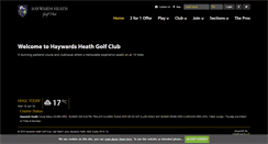 Desktop Screenshot of haywardsheathgolfclub.co.uk